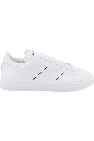 Kiton Sko, Herre, Hvid, 44 1/2 EU, Læder, Sofistikerede lædersneakers