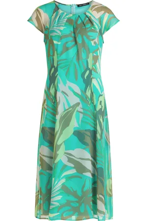 Betty Barclay Kjole, Dame, Grøn, XL, Chiffon, Feminint Chiffonkjole