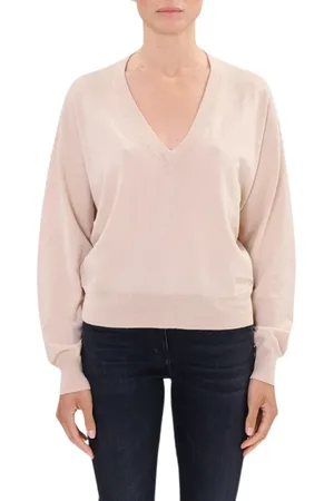 IRO Strik, Dame, Lyserød, S, Bomuld, Slit Sweater