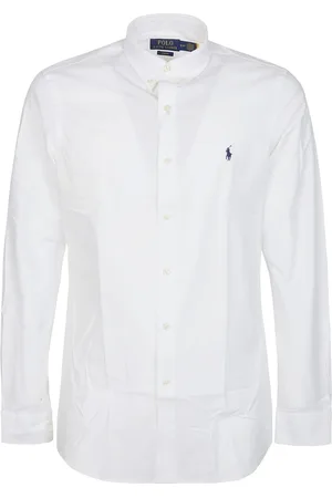 Ralph Lauren Skjorte, Herre, Hvid, S, Bomuld, Langærmet sportsskjorte