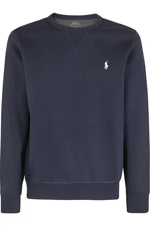 Ralph Lauren Sweathshirts & Hoodies, Herre, Blå, XL, Polyester, Performance Technical Collar Shirt
