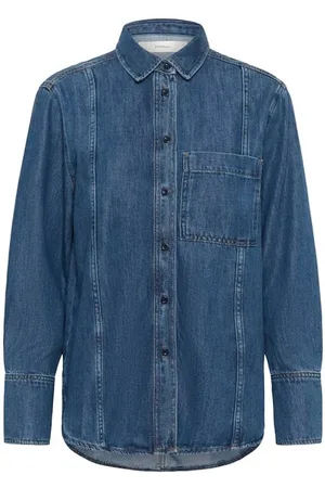 INWEAR Bluser & Skjorter, Dame, Blå, XS, Denim, Klassisk denimskjorte
