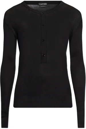 Tom Ford Top, Herre, Sort, L, Figursyet Top
