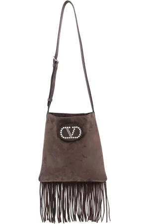 VALENTINO GARAVANI Taske, Herre, Brun, ONE SIZE, Uld, Brun skuldertaske