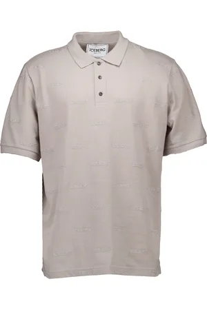 Iceberg Top, Herre, Grå, XL, Bomuld, Lysegrå Polo Shirt