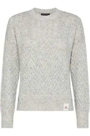 Peuterey Strik, Dame, Grå, M, Bomuld, Sofistikeret Alpaca Bomulds Sweater