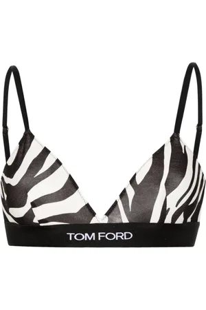 Tom Ford Undertøj, Dame, Sort, S, Zebra Print Mesh BH