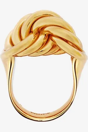 Jil Sander Tilbehør, Dame, Gul, M, Uld, Stilfulde Model Øreringe