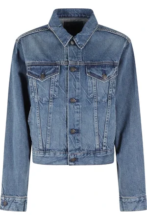 Ralph Lauren Jakke, Dame, Blå, M, Uld, Stilfuld denimjakke