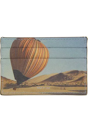 Paul Smith Tilbehør, Herre, Flerfarvet, ONE SIZE, Læder, Sort Hot Air Balloon Kortholder