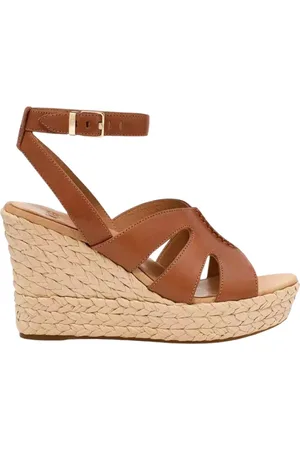 UGG Sko, Dame, Brun, 41 EU, Uld, Brune kile sandaler med fletdetalje