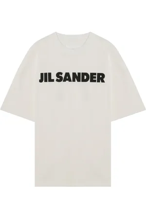 Jil Sander Top, Herre, Hvid, XL, Bomuld, Kortærmet T-shirt med Rund Hals