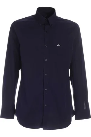 Paul & Shark Skjorte, Herre, Blå, 3XL, Bomuld, Cotton Poplin Skjorte