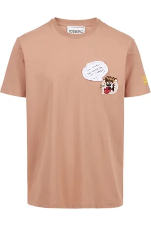 Iceberg Top, Herre, Brun, 3XL, Bomuld, Coccio Color Classic Regular Fit Bomuldsjersey T-shirt