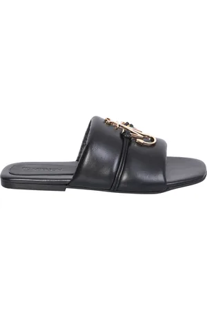 J.W.Anderson Sko, Dame, Sort, 36 EU, Læder, Sort lædersandal elegant stil