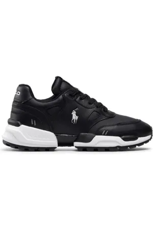 Ralph Lauren Sko, Herre, Sort, 45 EU, Uld, Jogger Sneaker