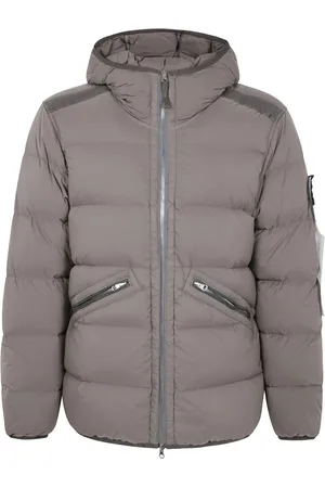 Stone Island Jakke, Herre, Grå, L, Nylon, Puffer Jakke