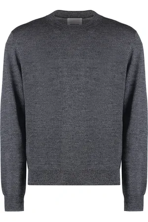 Isabel Marant Strik, Herre, Grå, S, Uld, Heather Merinould Sweater