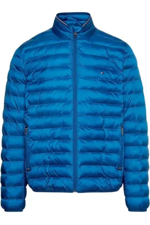 Tommy Hilfiger Jakke, Herre, Blå, 2XL, Polyester, Compressible Down Jacket