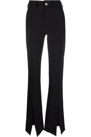Philipp Plein Bukser, Dame, Sort, M, Polyester, Sort Casual Bukser