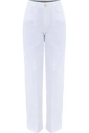 Kocca Jeans, Dame, Hvid, W27, Tyl, Klassiske bukser med lige ben