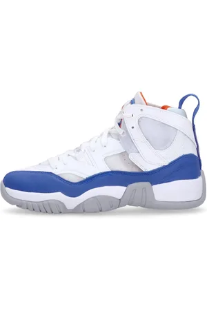 Jordan Sko, Herre, Hvid, 42 1/2 EU, Læder, High Top Basketball Sneaker