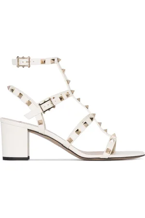 VALENTINO GARAVANI Sko, Dame, , 38 1/2 EU, Læder, Rockstud Ankelremssandaler