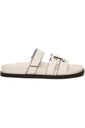 Tory Burch Sko, Dame, Hvid, 39 1/2 EU, Læder, Ss25 Sandaler