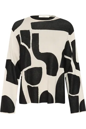 INWEAR Strik, Dame, Flerfarvet, M, Uld, Soft Blocks Strik Pullover