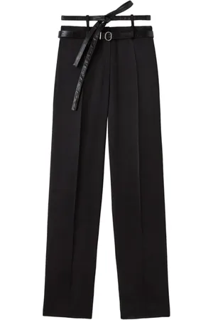 Jil Sander Bukser, Dame, Sort, XS, Wide Leg Skræddersyede Bukser