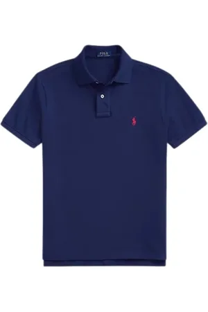 Ralph Lauren Top, Herre, Blå, S, Bomuld, Bomulds Regular Fit Polo Shirt