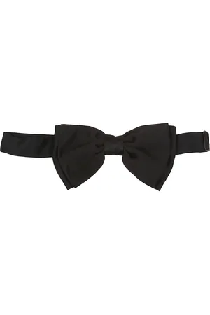 LARDINI Tilbehør, Herre, Sort, ONE SIZE, Satin, Satin Butterfly Slips Med Krog Og Sløjfer