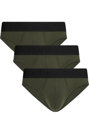 John Richmond Undertøj, Herre, Grøn, L, Bomuld, Tripack Low Waist Tricolor Bomulds Boxer Briefs
