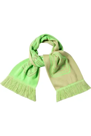 ARIES Tilbehør, unisex, Grøn, ONE SIZE, Uld, Grøn Column Tørklæde