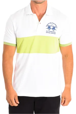 La Martina Top, Herre, Hvid, M, Bomuld, Kortærmet poloshirt