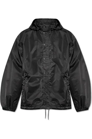 Balenciaga Jakke, Herre, Sort, S, Jakke med hætte
