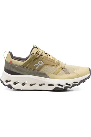 On Running Sport, Dame, Grøn, 42 1/2 EU, Uld, Grønne stilfulde sneakers med reflekterende detaljer