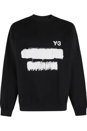 Y-3 Sweathshirts & Hoodies, Herre, Sort, M, Bomuld, GFX Crew Graphic T-shirt