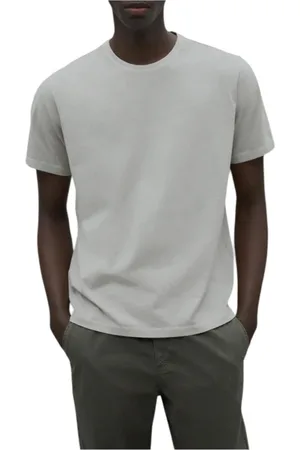 ECOALF Top, Herre, Grå, XL, Uld, Moderne T-shirt i Ristet Farve