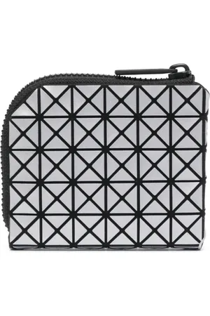 Issey Miyake Tilbehør, Herre, Grå, ONE SIZE, Uld, Stilfuld Clam Wallet