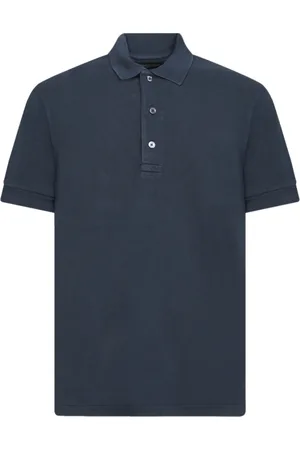 Tom Ford Top, Herre, Blå, 2XL, Bomuld, Blå Polo Skjorte Klassisk Design