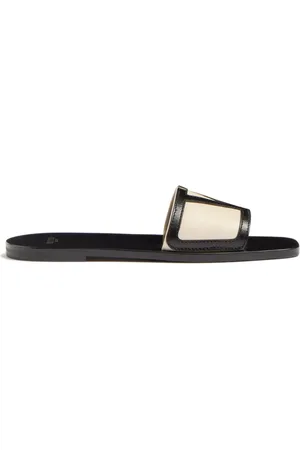 VALENTINO GARAVANI Sko, Dame, Sort, 39 1/2 EU, Læder, Superstar Slide Sandaler