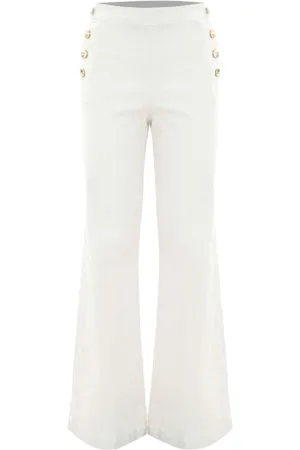 Kocca Jeans, Dame, , W30, Bomuld, Flare Jeans med dekorative knapper