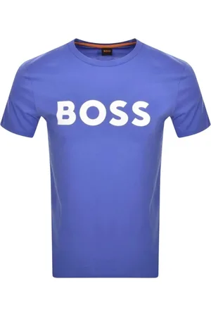 HUGO BOSS Top, Herre, Lilla, L, Bomuld, Thinking T-Shirt