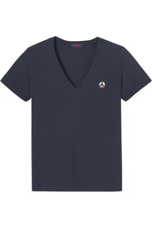 Jott Top, Dame, Blå, L, Bomuld, Bomulds T-shirt - Cancun Style