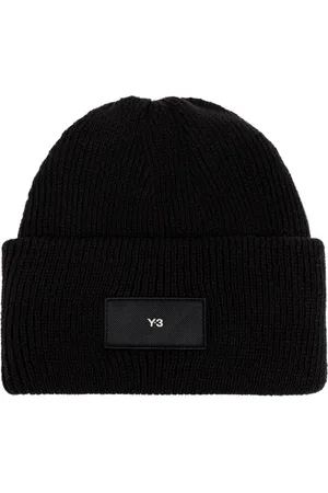 Y-3 Tilbehør, Herre, Sort, ONE SIZE, Uld, Kasket med logo patch