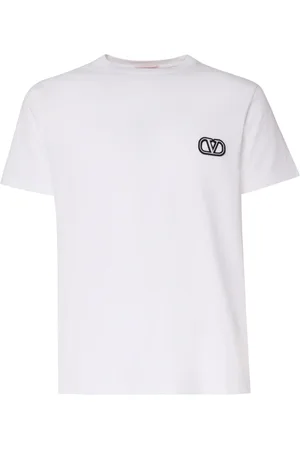 VALENTINO GARAVANI Top, Herre, Hvid, 3XL, Bomuld, Vlogo Signature T-shirt