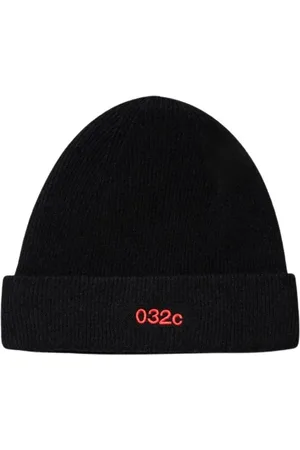 032c Tilbehør, Herre, Sort, ONE SIZE, Kashmirblanding Beanie i Sort