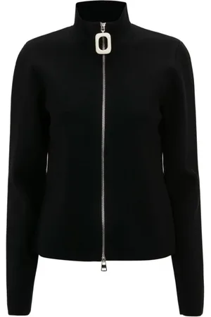 J.W.Anderson Strik, Dame, Sort, XS, Uld, Sort Cardigan fra Sweater Collection