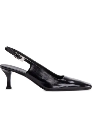 Proenza Schouler Sko, Dame, Sort, 36 EU, Læder, Sort Læder Slingback Hæle Pumps